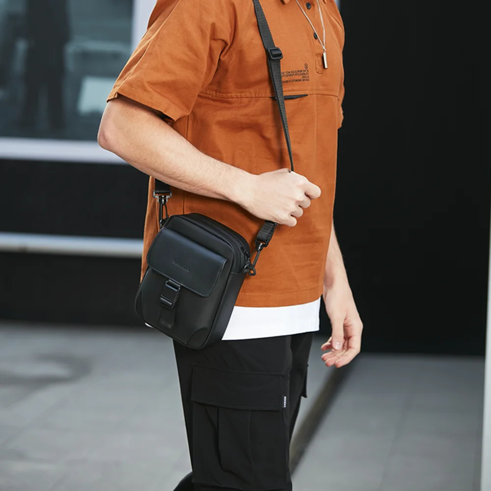 HcanKcan Mens Crossbody Bag Men Waterproof Light weight Shoulder Bag Phone Bicycle Sling Bag Man Messenger Bag for Mini Ipad 240403