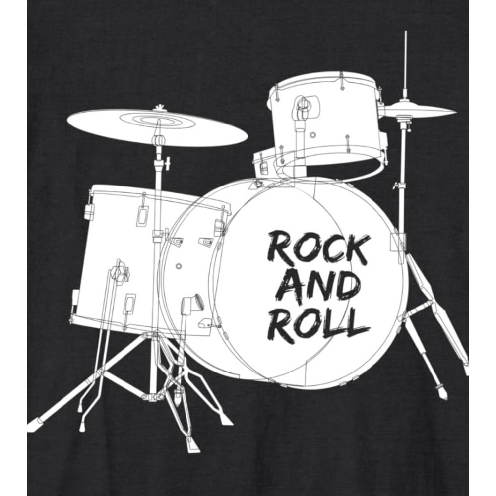 Long Sleeve Shirts for Men sweatshirt Rock And Roll Bass Drums Cool Rock Fan Long Sleeve Tee Streetwear Casual tops clothes cool fashion