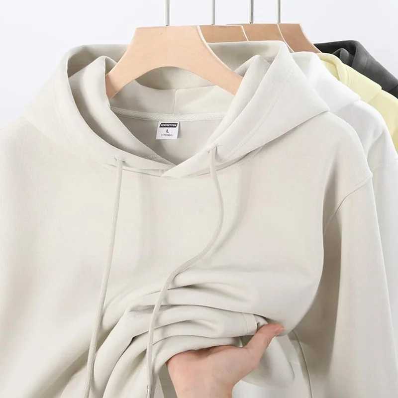 New Arrival 350g Oversi Mens Hoodie Plow High Quality Autumn Casual Hoodie Heavy Cotton M Custi Printed Blank Loose Jumper Z241118