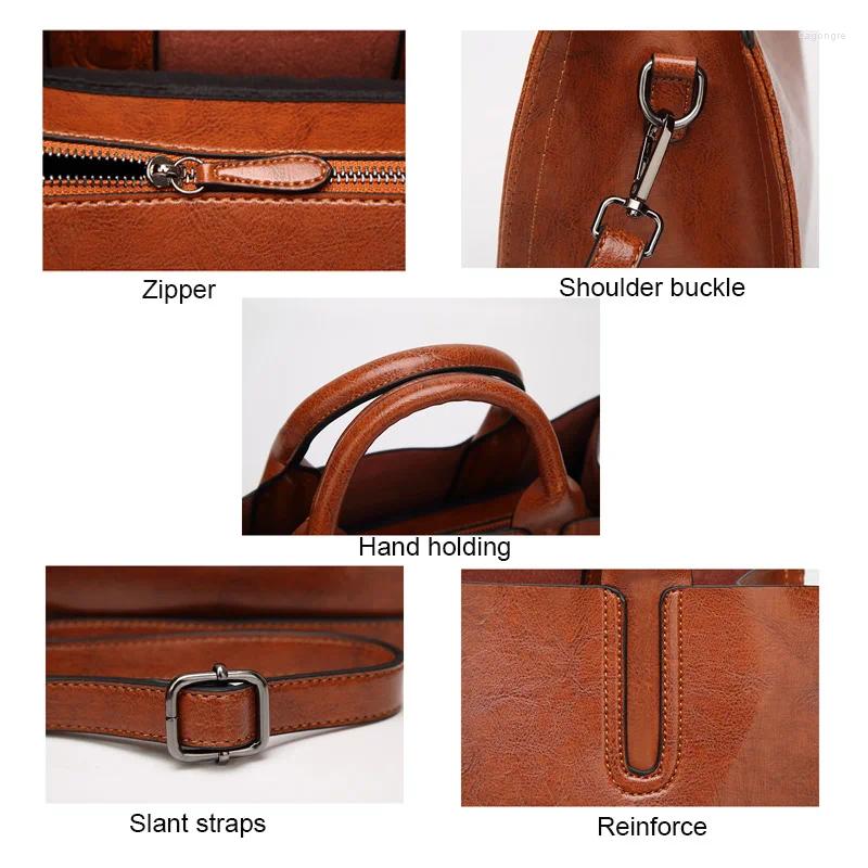 Shoulder Bags Valenkuci Leather Handbags Women Bag High Quality Casual Female Trunk Tote Spanish Brand Ladies Large Bolsos