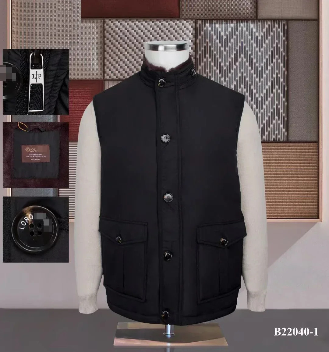 BILLIONAIRE BLKA CPTG Vest Thick Men 2024 Autumn Winter Hooded Cashmere New Warm Fashion Big Size M-4Xl High Quality Coat
