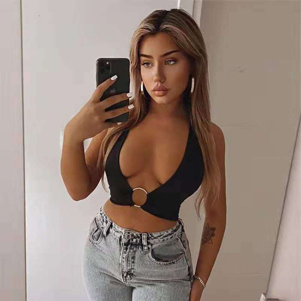 2024 Summer New Women's Sexy Tank with Sweet Cool Solid Color Top F41913