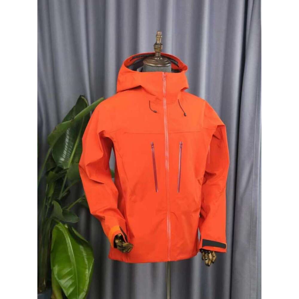 New Embroidery Alpha SV 6Th Outdoor Waterproof Windbreaker Hiking Jackets Three Layer Mens Womens Camping Coat