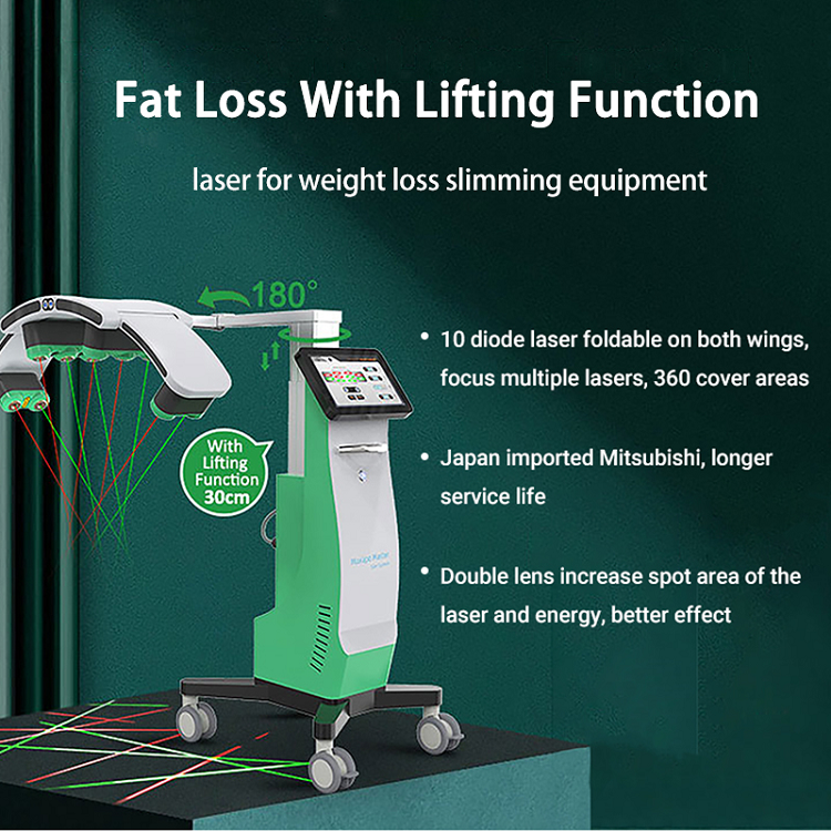 10D Maxlipo 532nm Green Light Lipo Laser Slimming Lipolaser Non-invasive 532nm Laser Green Light Fat Removal Cellulite Removal Body Shape Slimming 10d