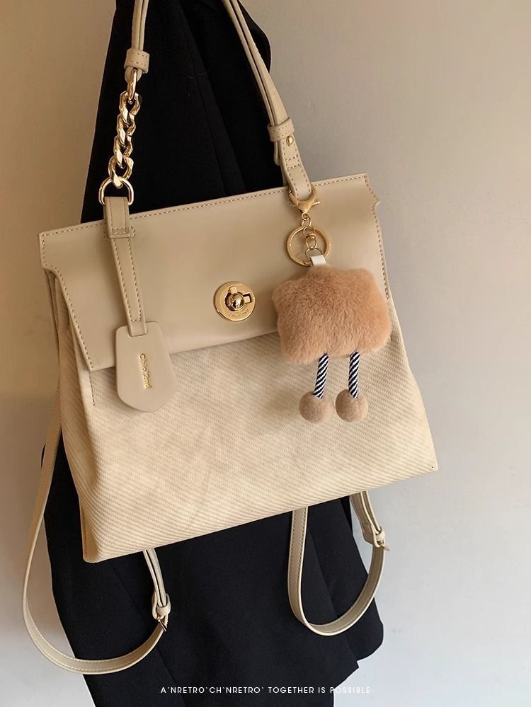 Roaming Holiday for leisure Women s new large capacity handheld shoulder casual backpack designer handbag trend shoulder bag