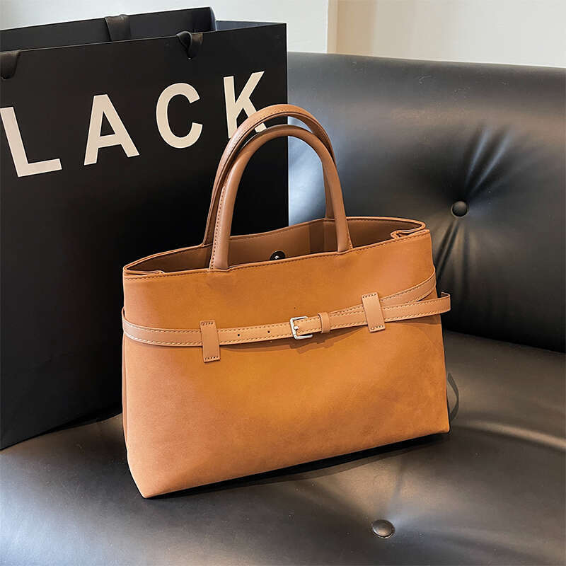 Autumn Winter Capacity Ladies Commuter Handbag 2025 Designer Vintage Matte Totes Bag For Women Large Square Shoulder Bags