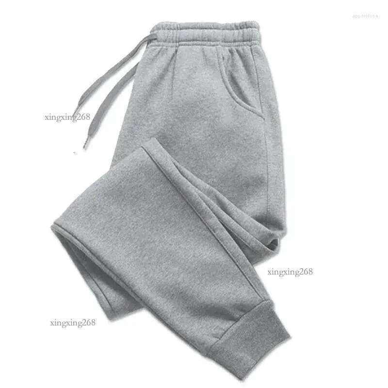 Men's Pants Mens Casual Autumn Winter Fleece Sweatpants Men Running Jogger Sports Gym Trousers Fashion Solid Color Workout Long