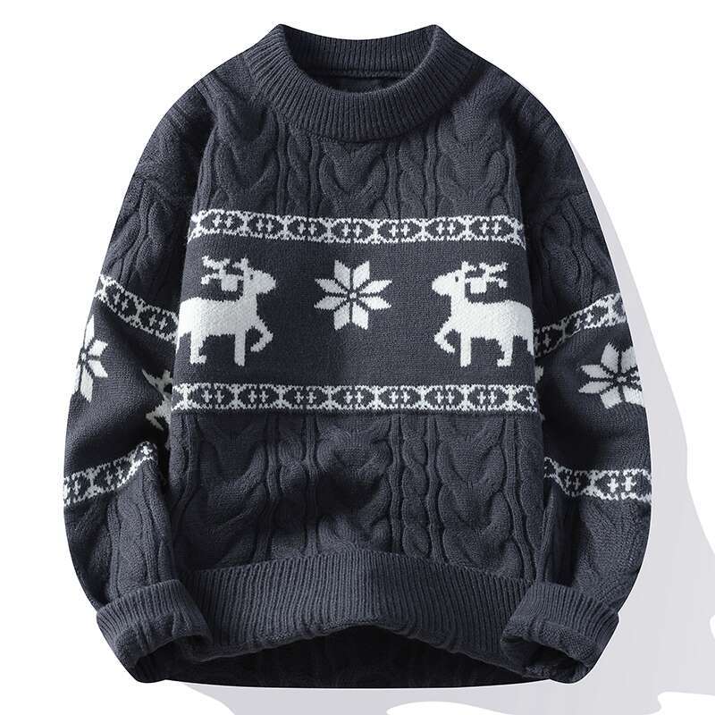New Fall Winter High End Cashmere Sweater Men Thick Warm Mens Sweaters With Dr Korean Haruku Christmas Jumper S251110