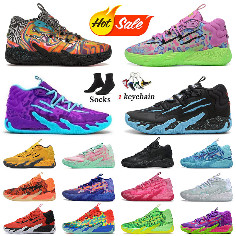 Design Men Women Lamelo Ball Basketball Shoes mb01 Rick and Morty mb03 Mens Trainers Buzz Queen City Toxic Spark Chinese New Year Black White Siz