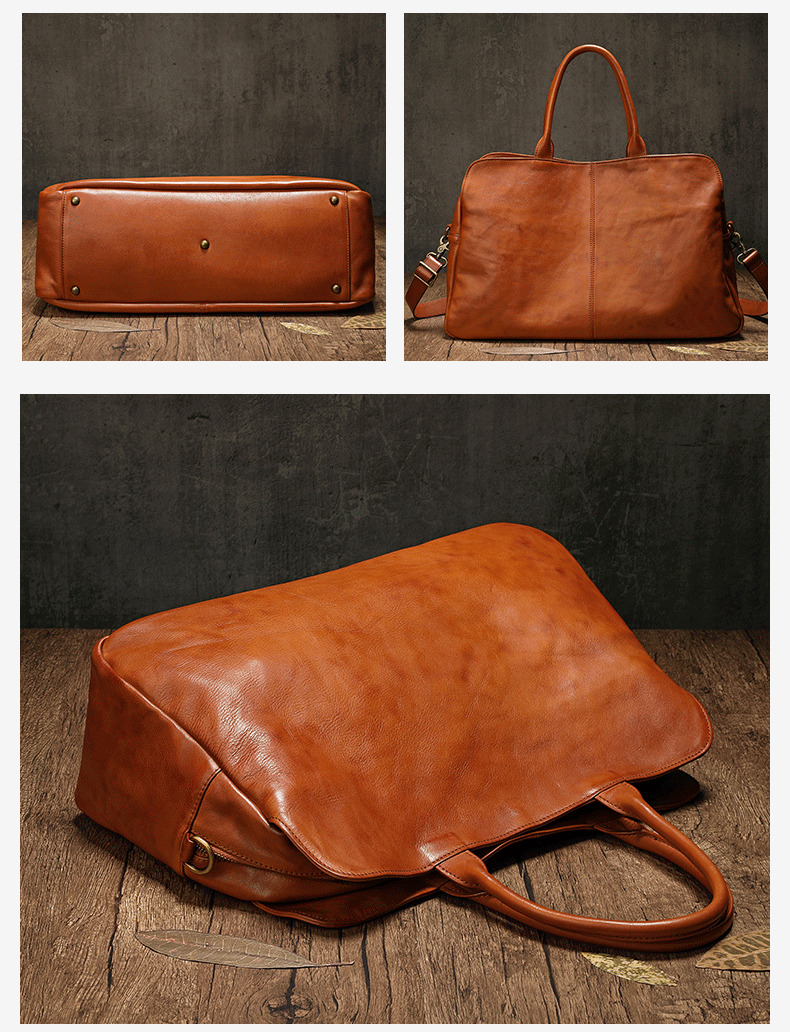 Genuine Leather Women Handbags Cowhide Large Capacity Lady Laptop Travel Bag Business Briefcase Lage Shoulder Bags Big Tote BagVoyage