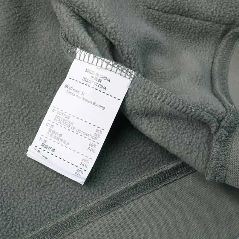 Zip Up Hoodie Y2K Mens Black Brown Military Green Hoodie Winter Thick Extreme Fce Warm Jacket Retro Clothing M241118