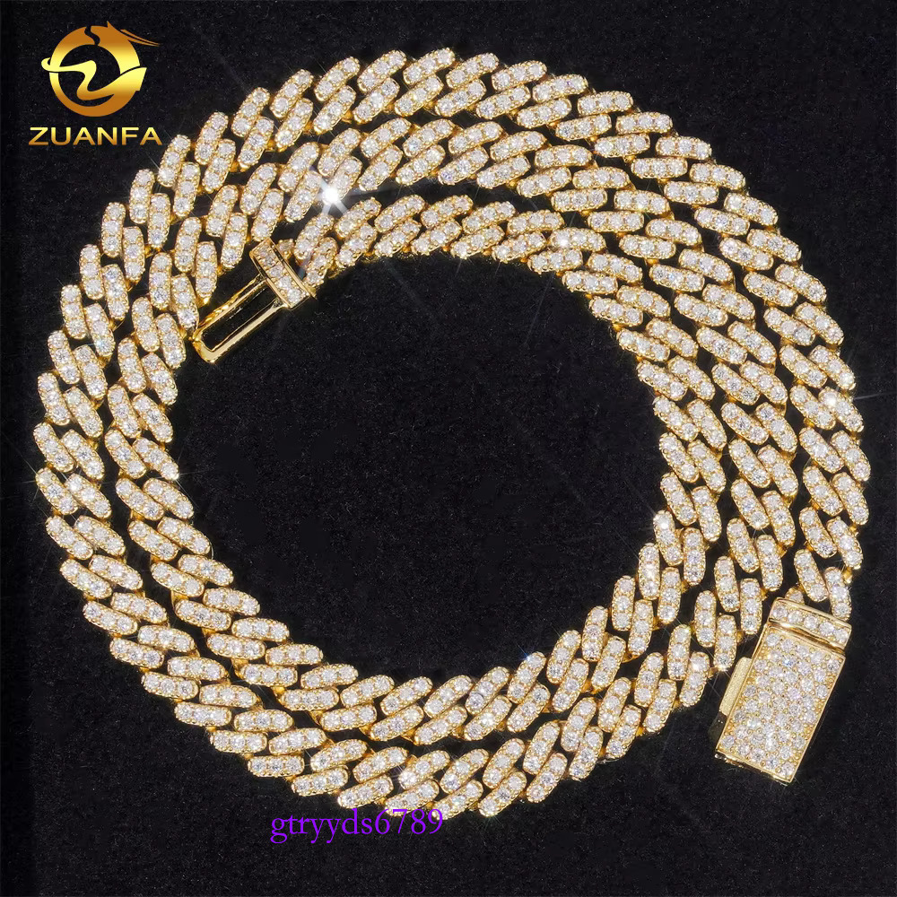 Pass Tester VVS Moissanite Lab Dia Sier 6MM Bracelet and Hip Hop Iced Out Jewelry Cuban k Chain