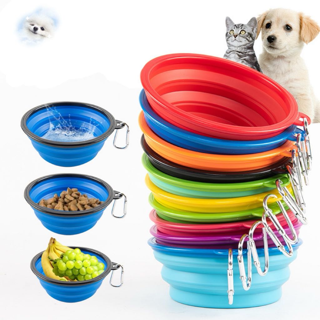9 colors Camouflage Pet Bowl with Buckle Water Food Container Pet Feeder for Small Dogs Puppy Feeding Bottle Bowls Dog Suppliesl