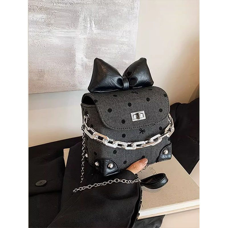 New fashion polka dot small square Korean version niche high end trend shoulder trend bag leisure designer crossbody bag handbag