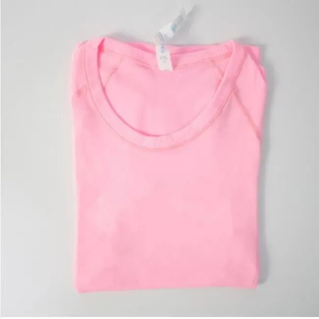 Women T-Shirts top Yoga High-Elastic Breathable Running Top Quick Drying Seamless Short Sleeve Sport-Cycling Gym good Women's T-Shirt gym set gym