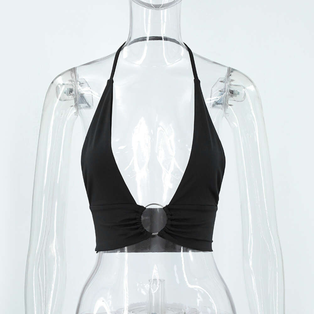 2024 Summer New Women's Sexy Tank with Sweet Cool Solid Color Top F41913