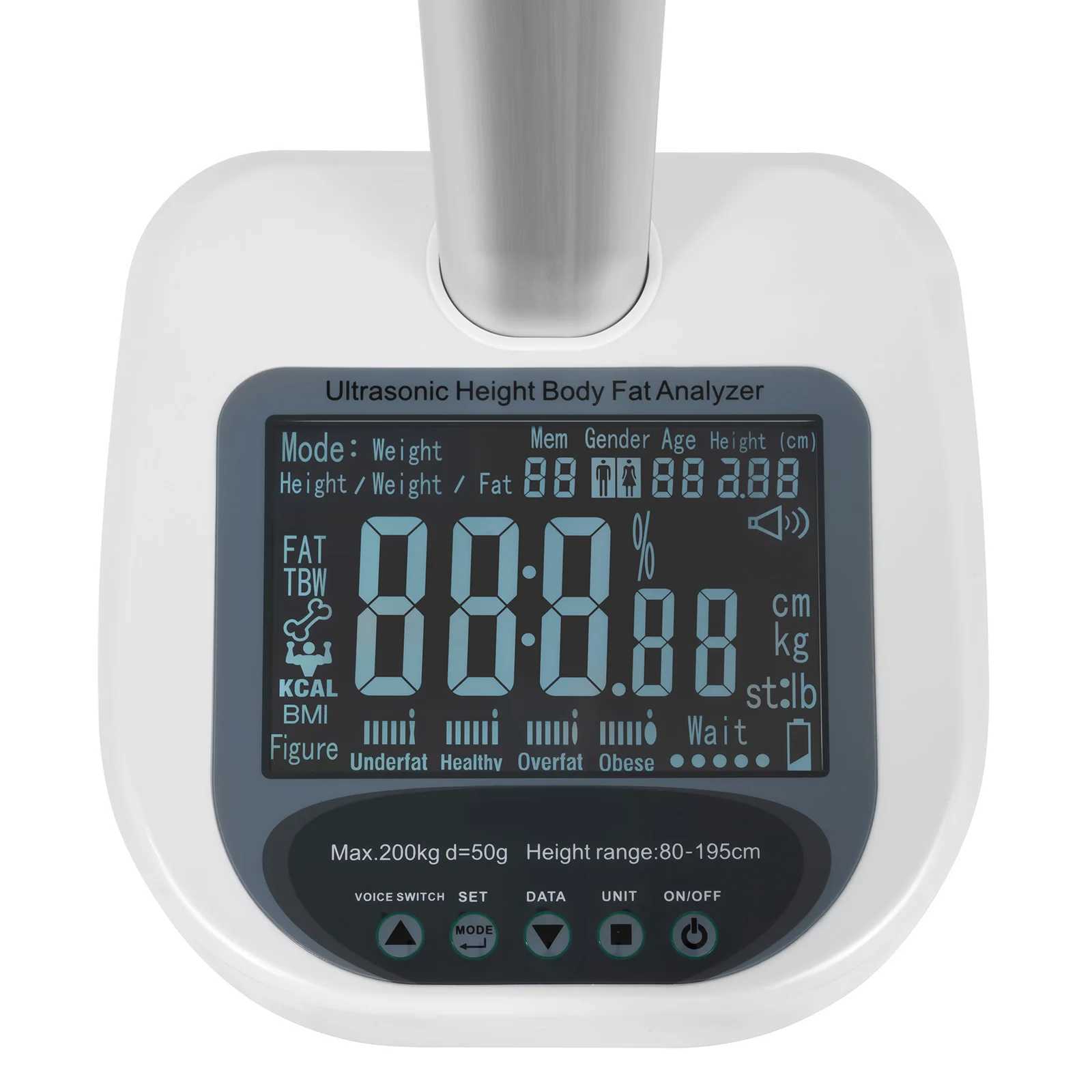 Body Weight Scales 110V Multifunction Physician Medical Body Weight Scale 440lbs Capacity Doctor Office Medical Measure Height 240419
