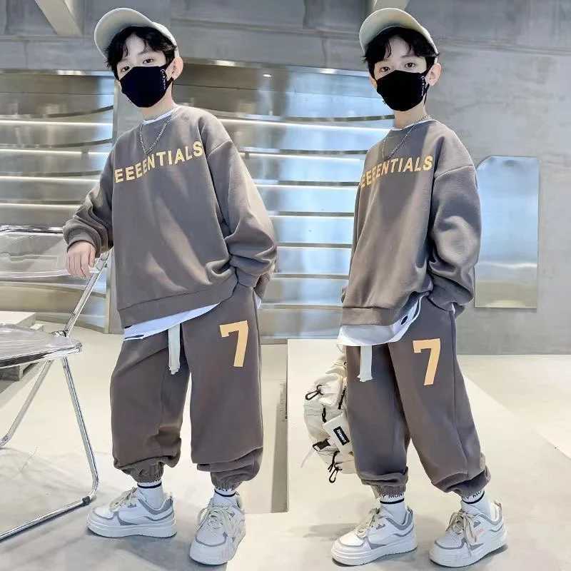 Clothing Sets Tracksuit For Boy Childrens Clothing Teen Boys Sets Two Pieces Sweatshirts PantsAutumn Spring Kids Clothes Sets Y24111915EA
