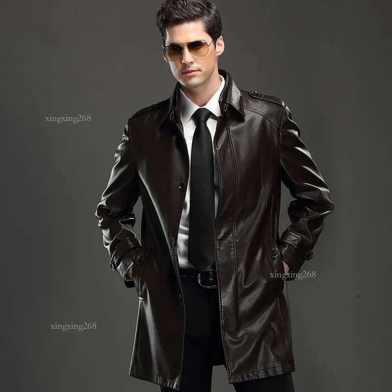 Fall-sheepskin jacket Leather & Suede genuine Leather Jackets and coats designer jacket mencoat free shipping