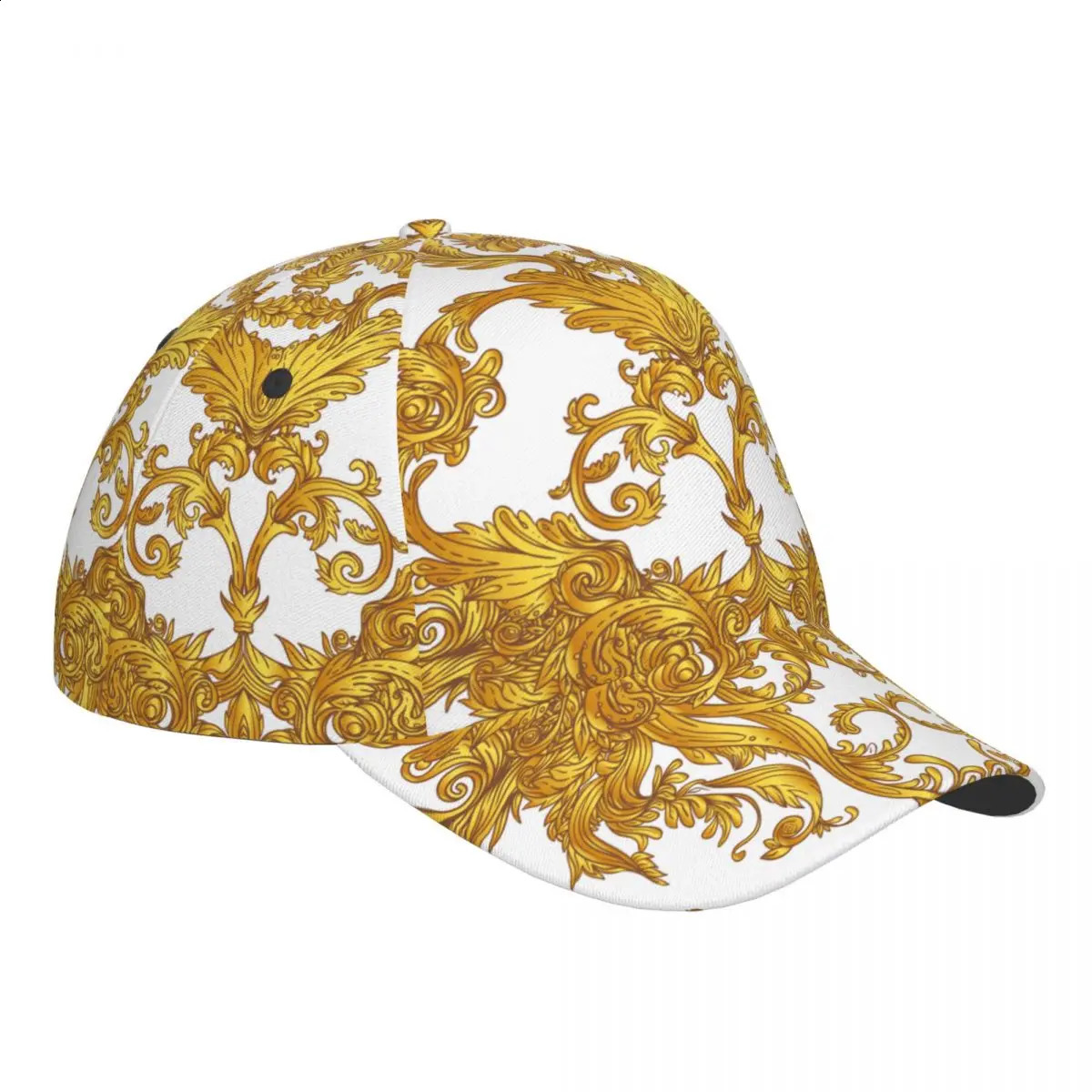 Golden Baroque Outdoor Sports Hat Baseball Hat Mens Visor Hat Baseball Hat Street Hip Hop Hat Golf Hat Mens 241119