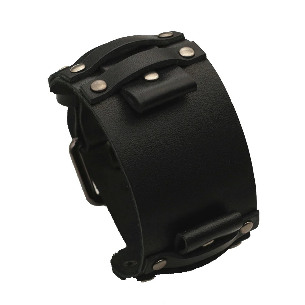 24mm Black Brown Genuine Leather Watchband Pin WatchStrap Bracelet Men Jewelry 240419