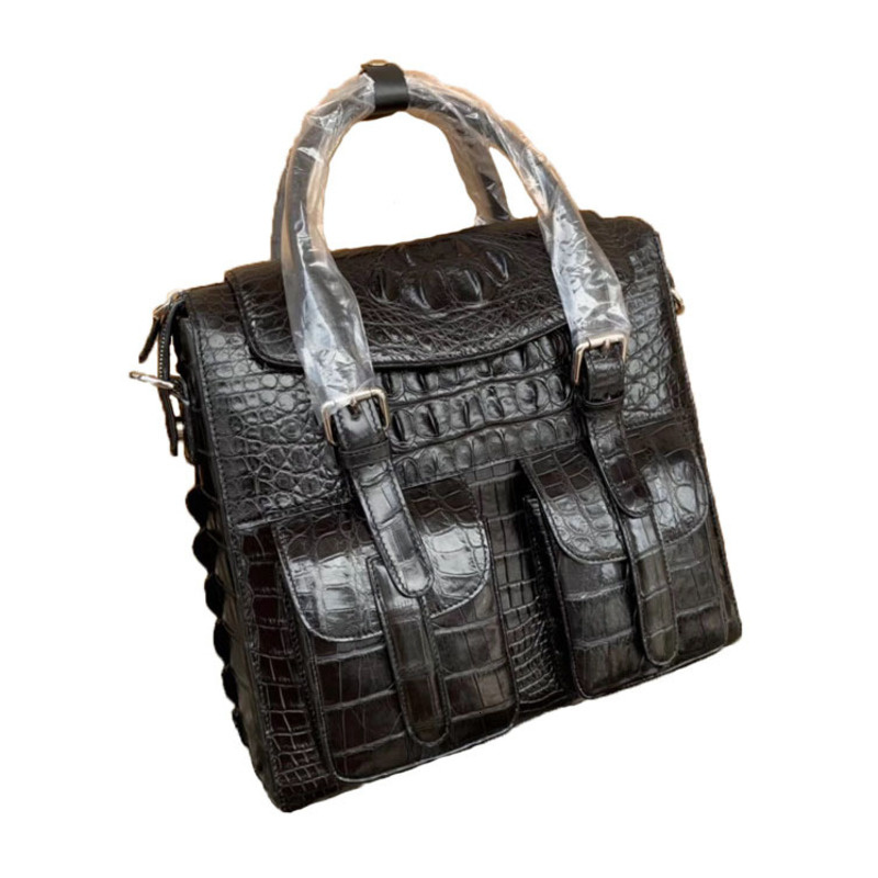 New Men's Briefcase Leisure Business Handbag Single Shoulder Diagonal Laptop Bag Genuine Leather Mens Office Designer