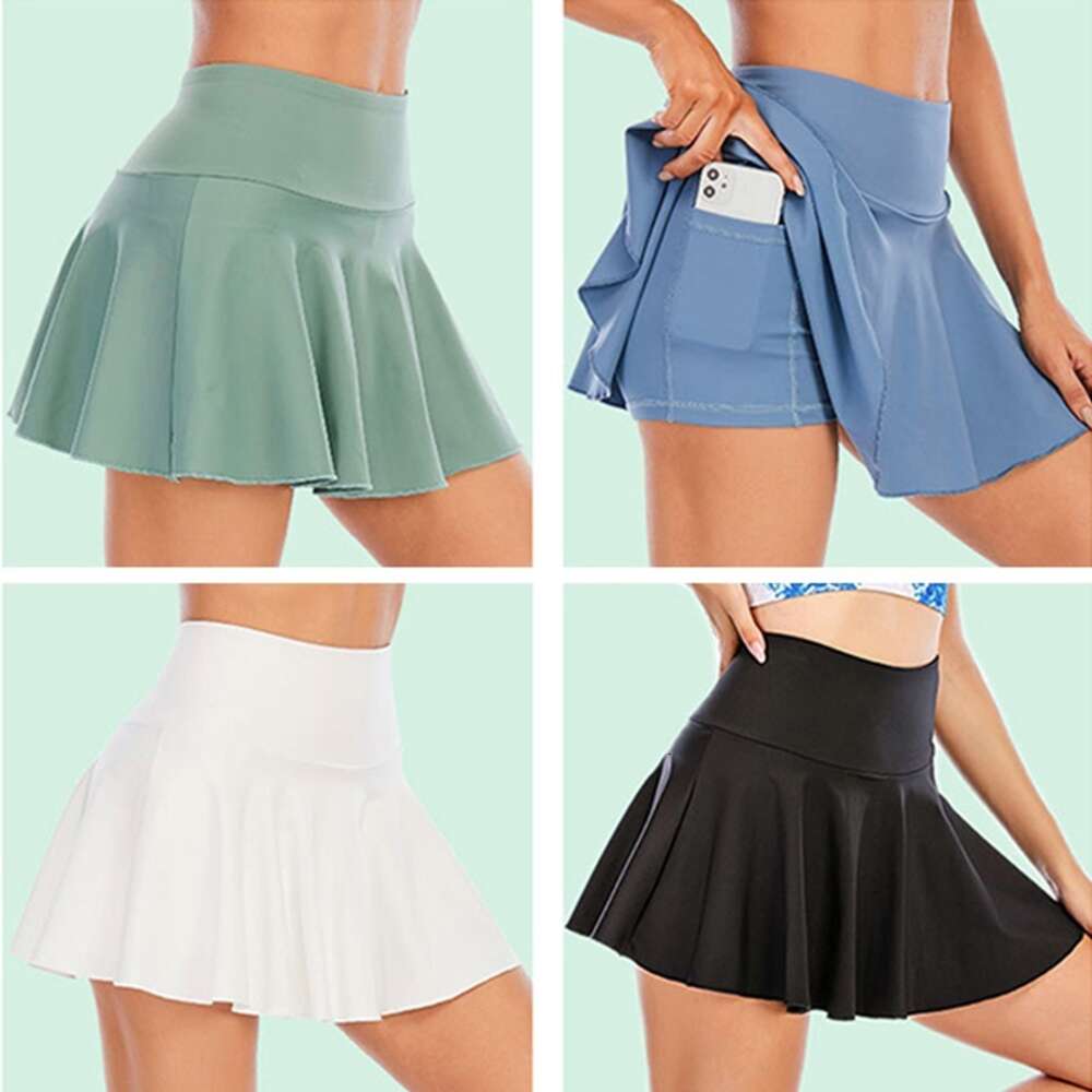 Cloud Hide Fiess Tennis Skirts Badminton Golf S-XXXL Skirt High Waist Shorts Women Athletic Running Sport Girls Pleated Skorts