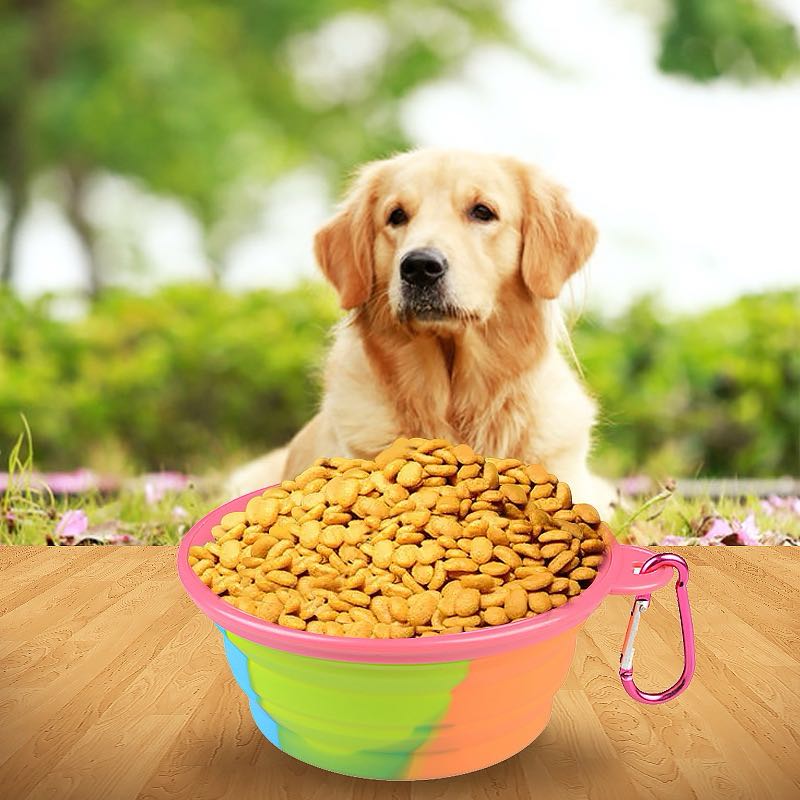 9 colors Camouflage Pet Bowl with Buckle Water Food Container Pet Feeder for Small Dogs Puppy Feeding Bottle Bowls Dog Suppliesl