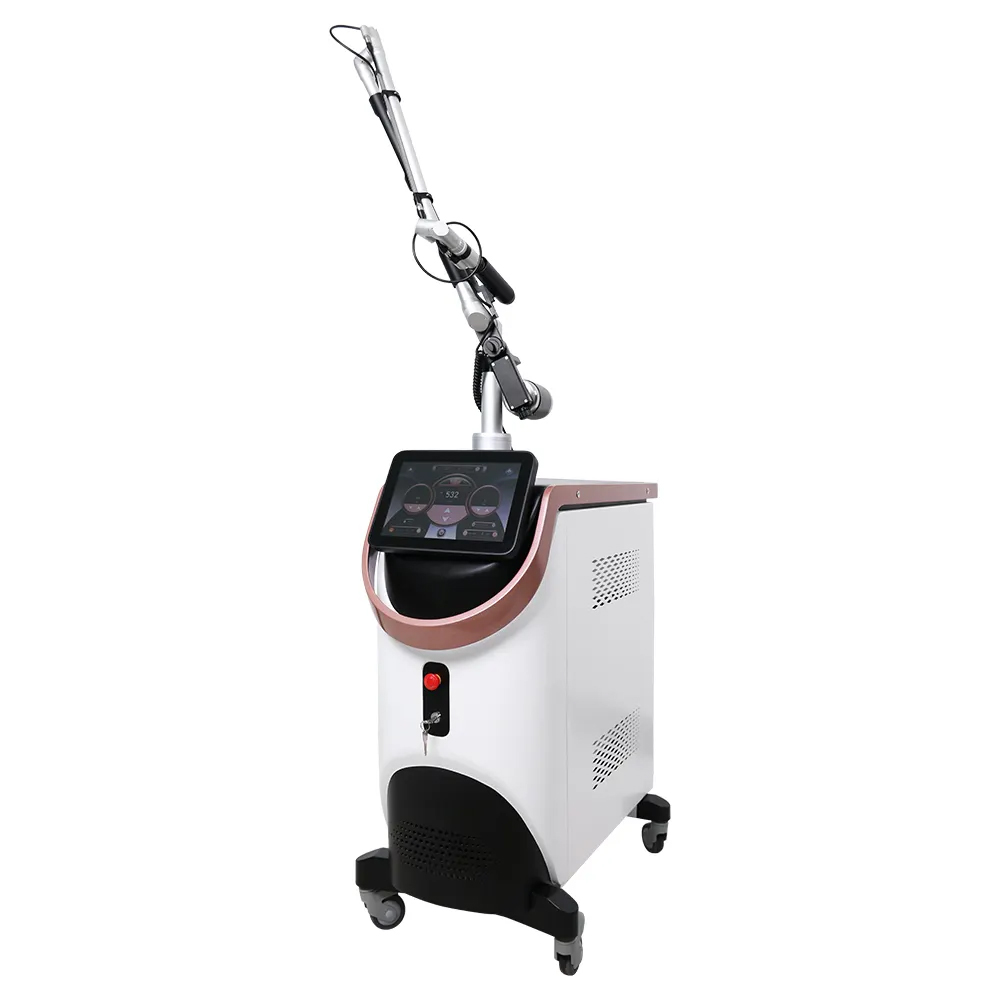 Professional Picosecond Laser Eyebrow Washing 532 755 1320 1064 Picolaser Q Switch Nd Yag Pico Laser Tattoo Removal Eyeliner Removal Machine