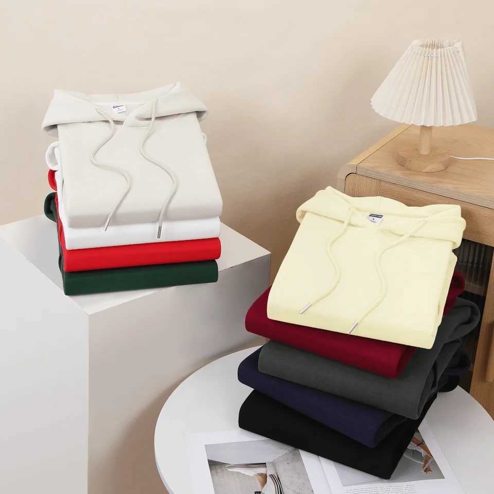 New Arrival 350g Oversi Mens Hoodie Plow High Quality Autumn Casual Hoodie Heavy Cotton M Custi Printed Blank Loose Jumper Z241118