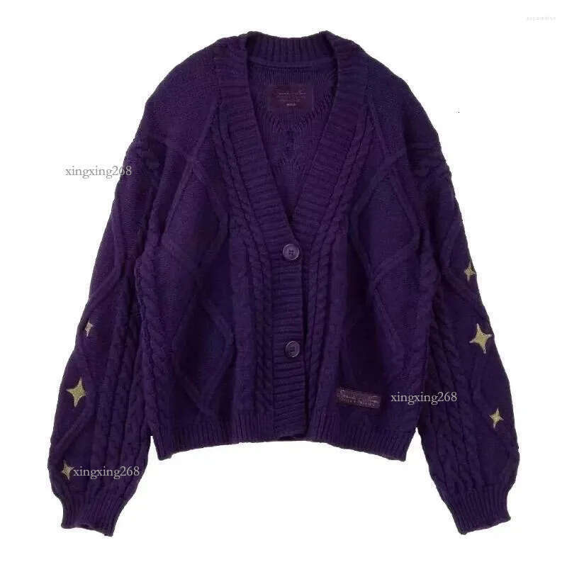 Women's Knits Deeptown Vintage Knit Swift Cardigan Y2k Star Sweater Women Folklore Korean Style Oversized Knitwear Harajuku Aesthetic Autumn