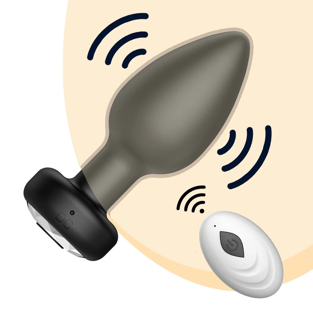 Anal Plug Vibrator for Men Butt Plug Portable Massager Wireless Remote Control Dildo Vibration Sex Toys for Male Adult Toys 240325