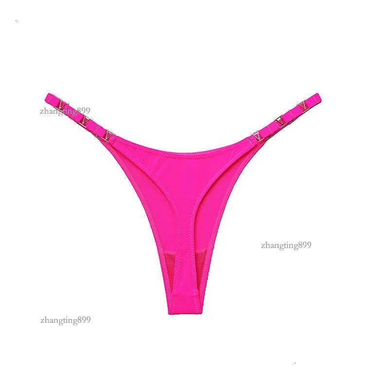 Women's Panties 3 Pcs Thongs Metal Luxury Ice Silk Sexy Underwear Fitness Low Waist Satin Sex String Seamless Briefs