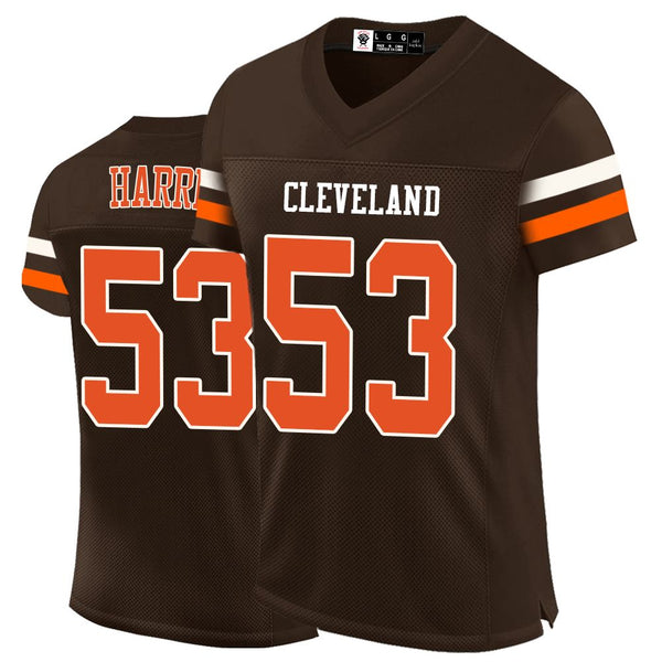 53 Harris Watson Harden Ford Jr. Garrett Football Jerseys Custom All Stitched Name and Number