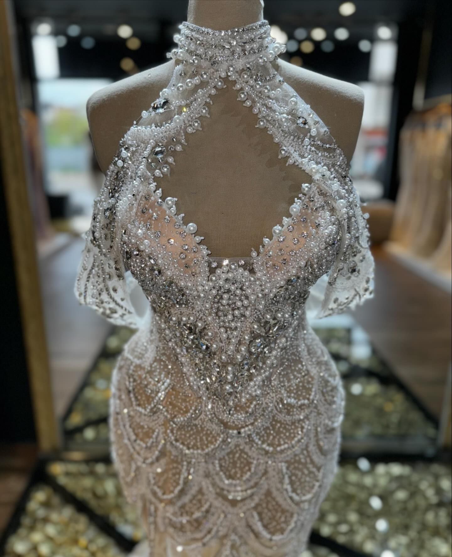 2024 Aso Ebi See Through Mermaid Prom Dress Beaded Crystals Sequined Evening Formal Party Second Reception Birthday Bridesmaid Engagement Gowns Dresse