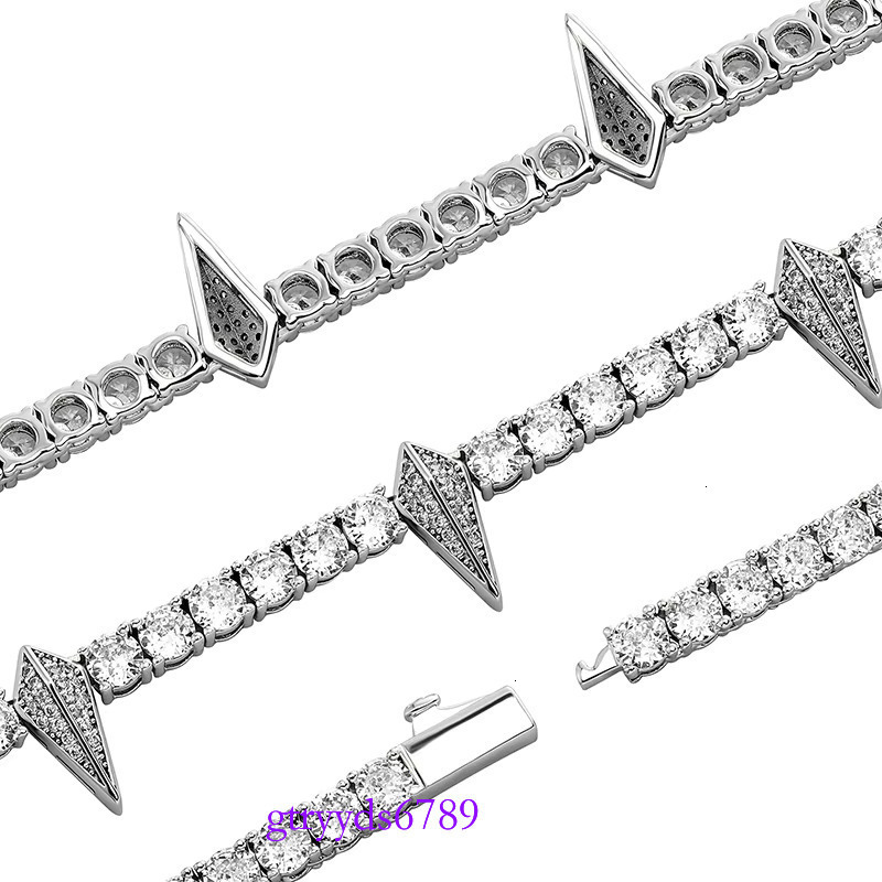 Women Wolf Tooth Black Panther Wakanda King Thorns Men Vvs Moissanite Tennis Chain Sterg Sier Necklace Chains Gold