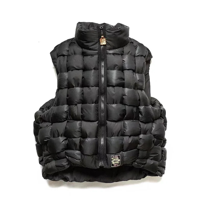 21Aw KAPITAL Hirata Hohiro Two Color Cotton Warm Keeping Double Sided High Neck Woven Coat Men's And Women's Loose Knitted Vest