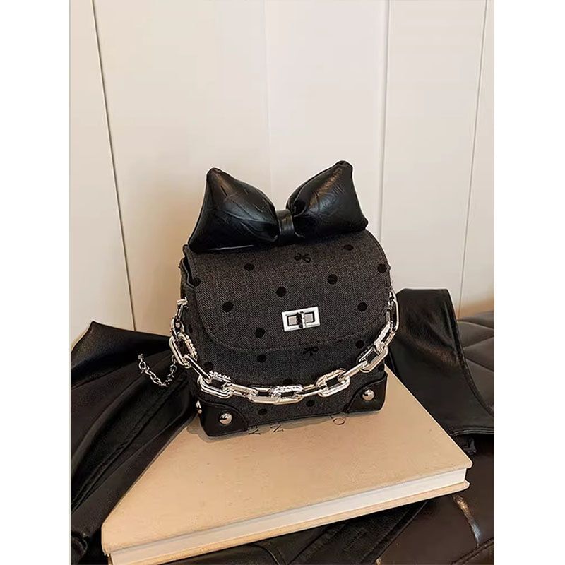 New fashion polka dot small square Korean version niche high end trend shoulder trend bag leisure designer crossbody bag handbag