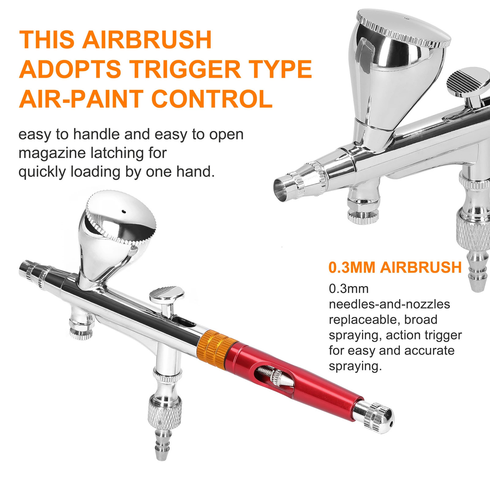 T218 T130 T182C Multipurpose Professional 0m Airbrush for Model Making DIY Art Painting Kit 240408
