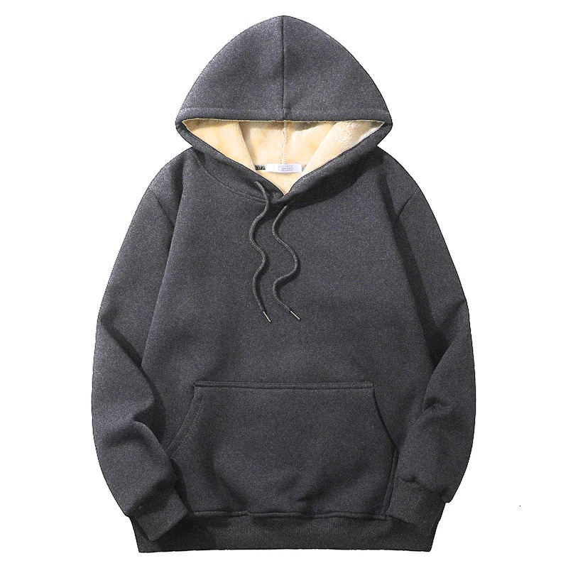 Winter Hoodies Thicken Warm Lambswool Hoodie Pants Men Sweatshirts Casual Sweatshirt Fashion Thermal Windproof Unisex Sp 241118
