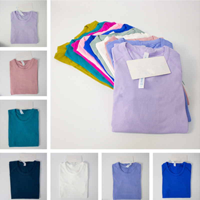 Women's Yoga High Elastic Breathable Running Top Quick Drying Seamless Short Sleeve Sports Bicycle Gym Jogging Fitness Clothes