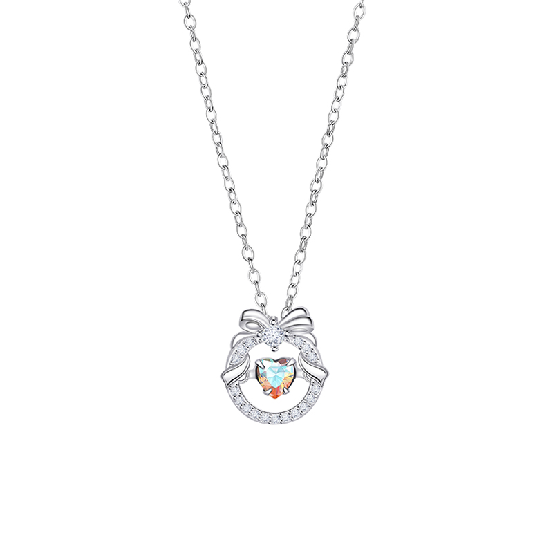 Chic Youthful Floral Motif Ladies' Collar Necklace Sleek Stainless Steel Statement Jewelry