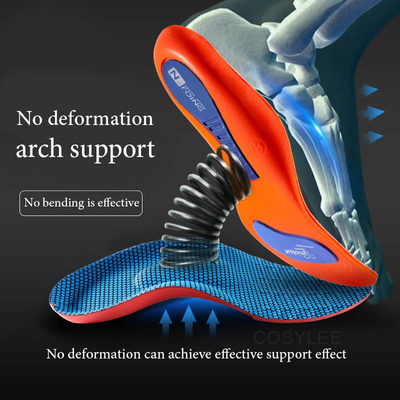Ortic Insole Arch Support Flatfoot Running Insoles for Shoes Sole Orthopedic For Feet Ease Pressure 240419