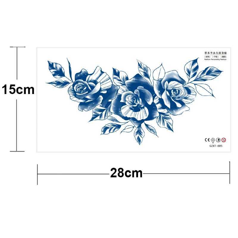 Juice Ink Tattoo Body Art Long Lasting Waterproof Temporary Tattoo Sticker Dragon Wings Tatoo Fake Chest Breast Tatto Women MenXJ241120