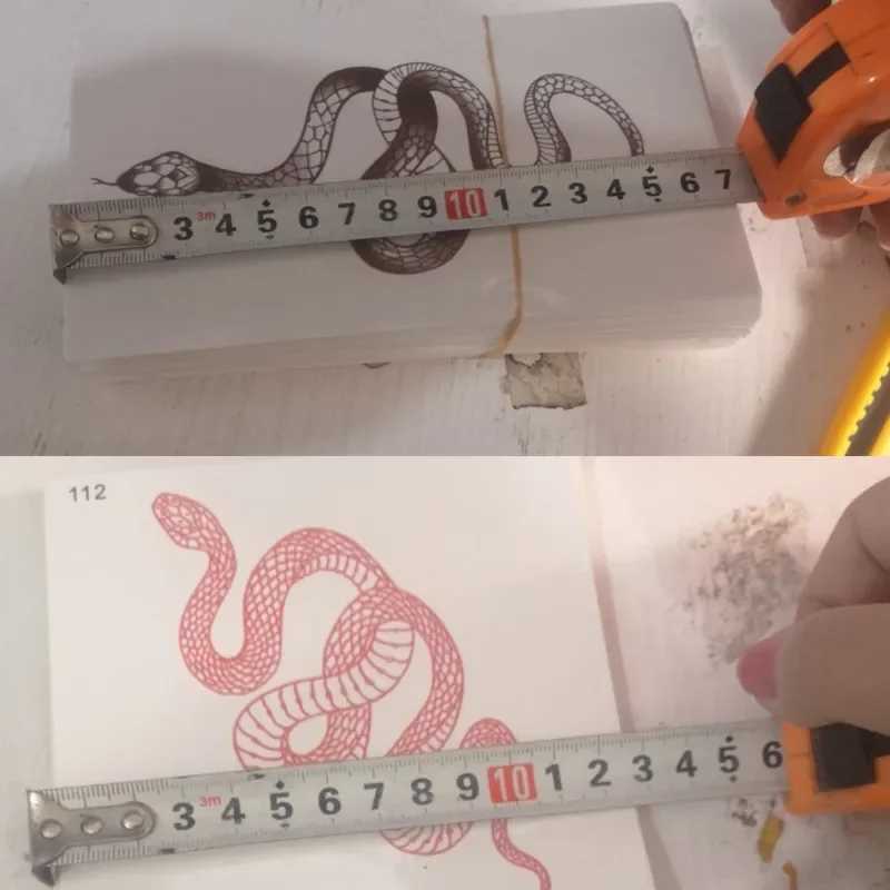 Black Snake Temporary Tattoo Sticker Female Waist Waterproof Fake Tattoo Black Wine Large Size Snake Tattoo NewXJ25414