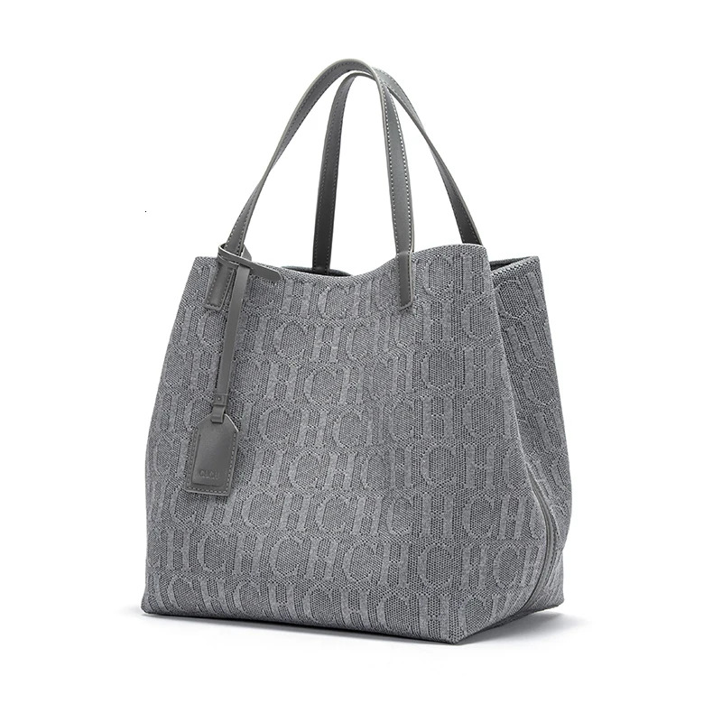 CH Shoulder Bag Fashion Classic New Pure Color Outer Pocket Ladies High Quality Craft Large Capacity Handbag