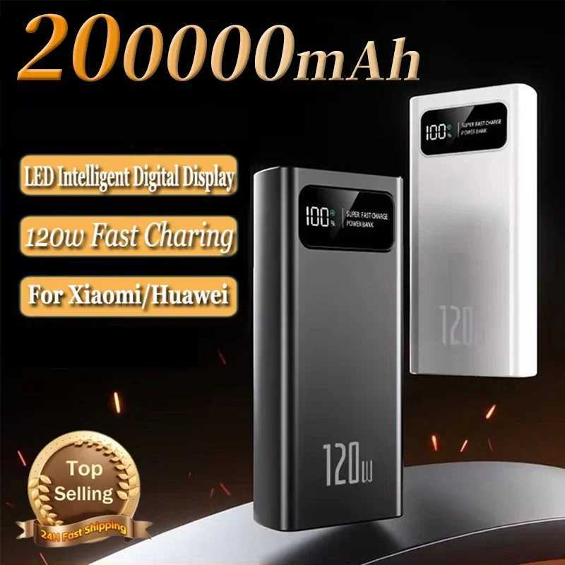 50000mAh 120W Power Pack Fast Charging Power Pack Portable Traffic Capacity External Battery with LED Digital Display Screen Y241119