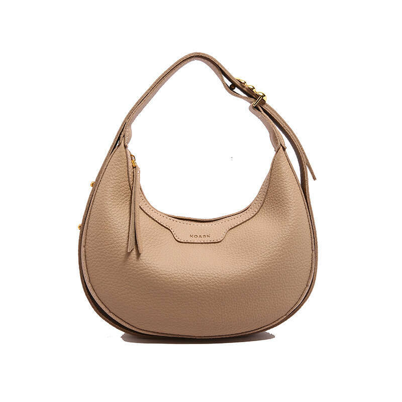 Korean niche half moon women's 2024 new versatile single shoulder crossbody saddle casual fashion crescent bag
