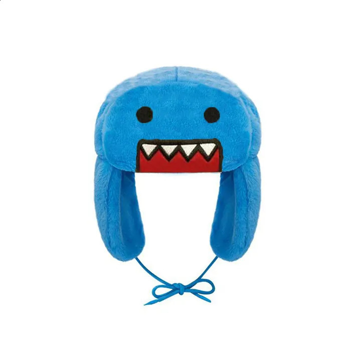 Domo Kun Plush Hat Ushanka Cute Winter Hat for Men Women Cartoon Anime Warm Cap Gorras 241120