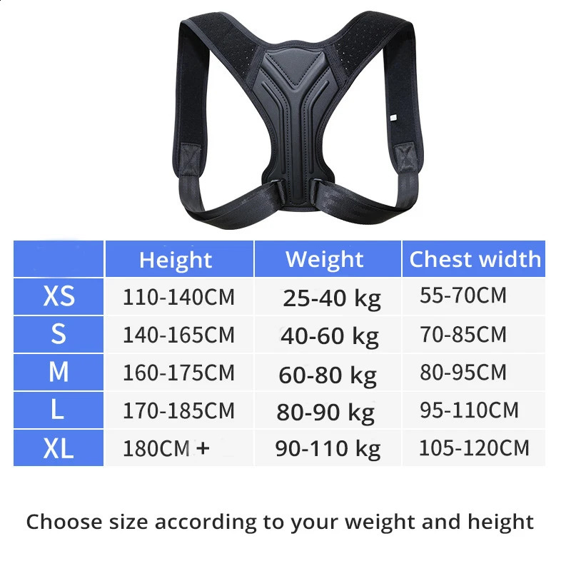 Back Posture Corrector Corset Clavicle Spine Posture Correction Adjustable Support Belt Pain Relief Traine Spine Posture Support 241119